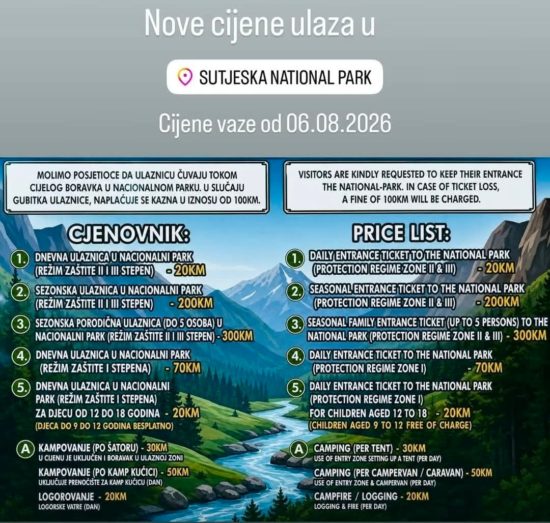 Cjenovnik nacionalni park sutjeska tjentiste.jpg