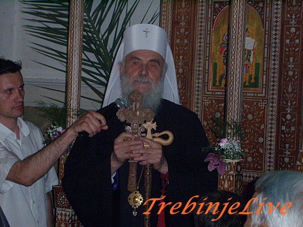 Patrijarh Irinej u Trebinju