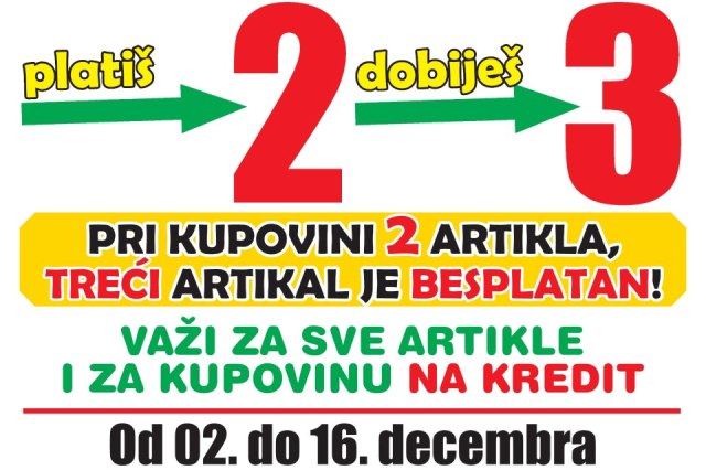 akcija u butiku uno