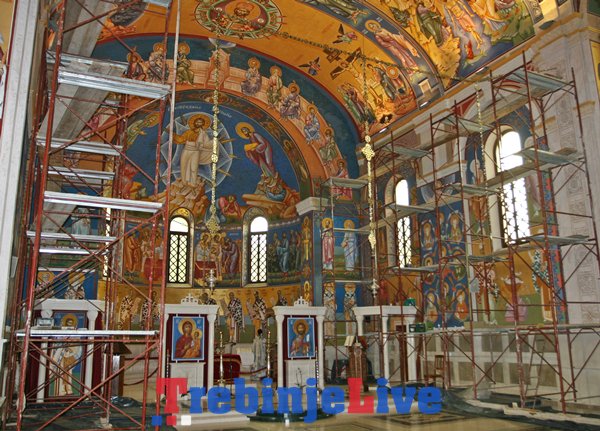 oslikavanje saborni hram sveto preobrazenje gospodnje trebinje