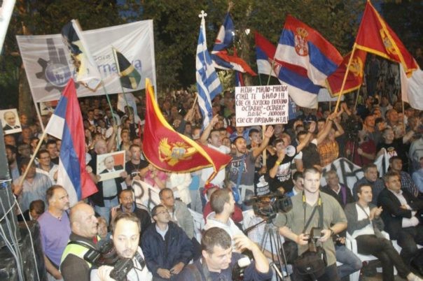 protesti opozicije podgorica crna gora